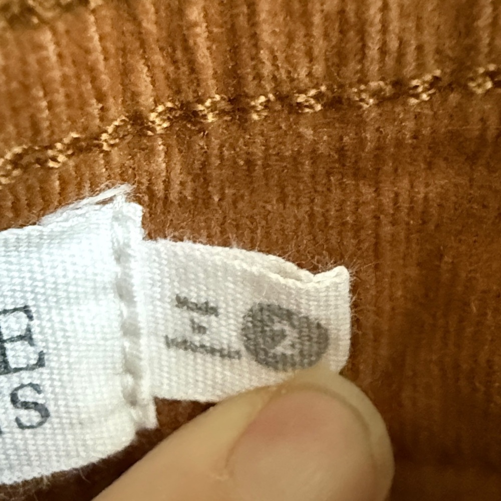 Carve Designs Carmel Brown Corduroy Pants Sz 2 - Picture 3 of 16